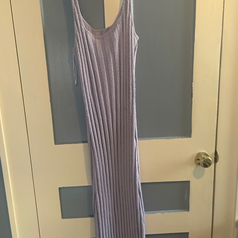 Free People Lavender Ribbed Maxi Dress